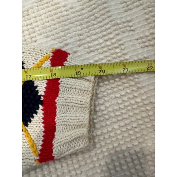 Marisa Christina Womens Hand-Knit Sweater Golf Vtg Argyle Cotton Blend Vtg RARE - Picture 8 of 12